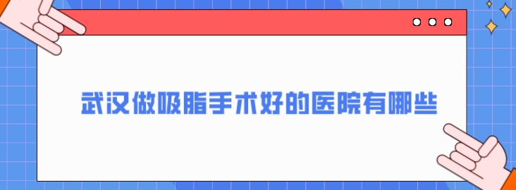 武漢做吸脂手術(shù)好的醫(yī)院有哪些？好評(píng)高分醫(yī)院一覽