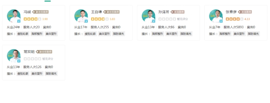 北京東方和諧醫(yī)療美容的醫(yī)生推薦