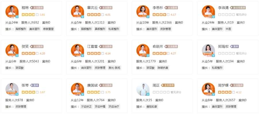 杭州連天美美容醫(yī)院醫(yī)生團隊介紹