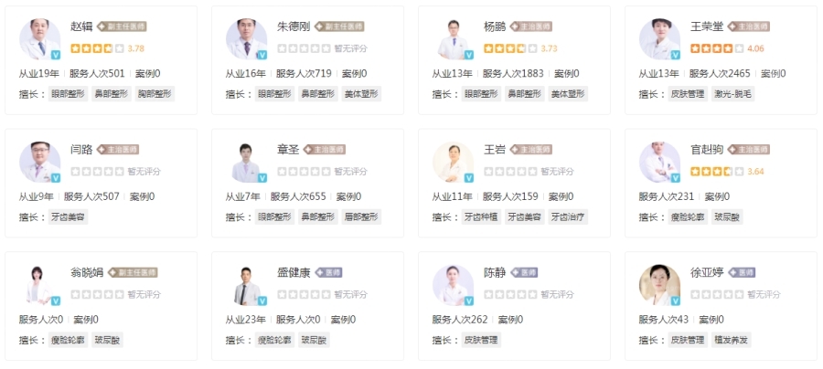 合肥華美整形醫(yī)院醫(yī)生推薦